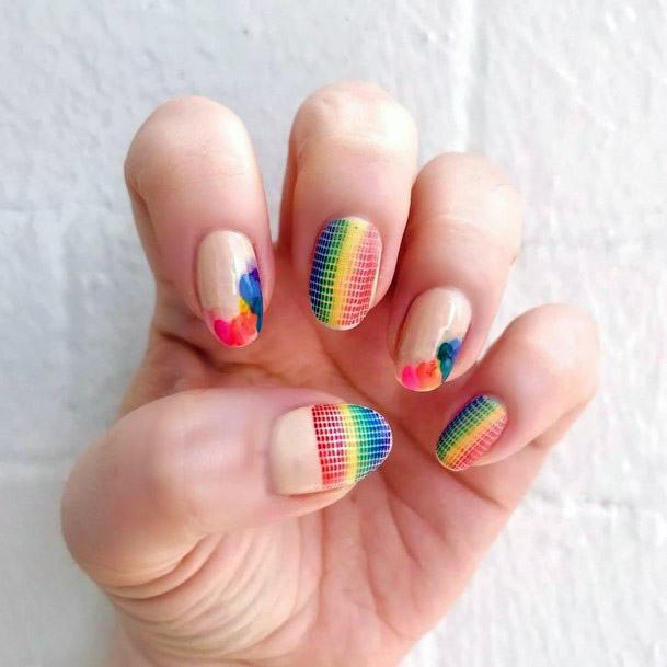 Amazing Multi Colored Nails Women