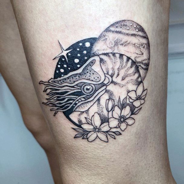 Amazing Nautilus Tattoo Ideas For Women