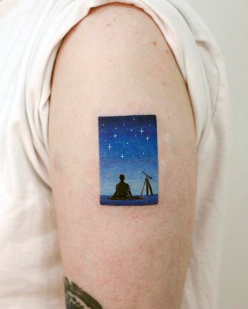 Amazing Night Sky Tattoo Ideas For Women