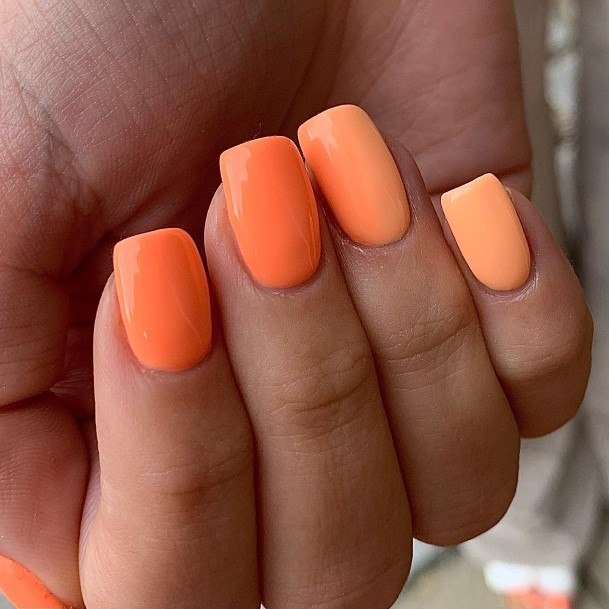 Amazing Orange Ombre Nail Ideas For Women