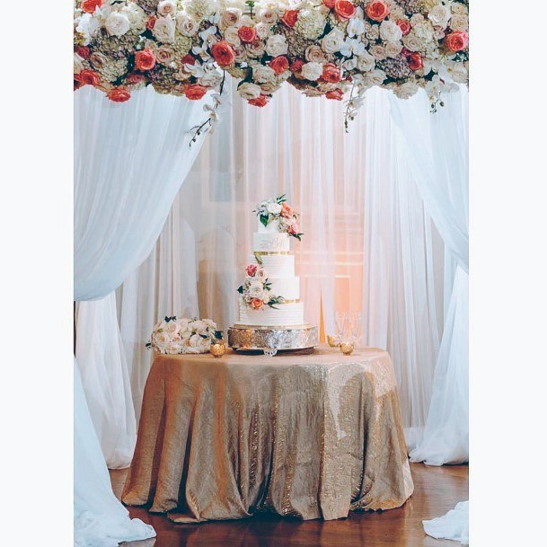 Amazing Overhead Floral Inspiration Ideas Stunning White Wedding Cake Ideas