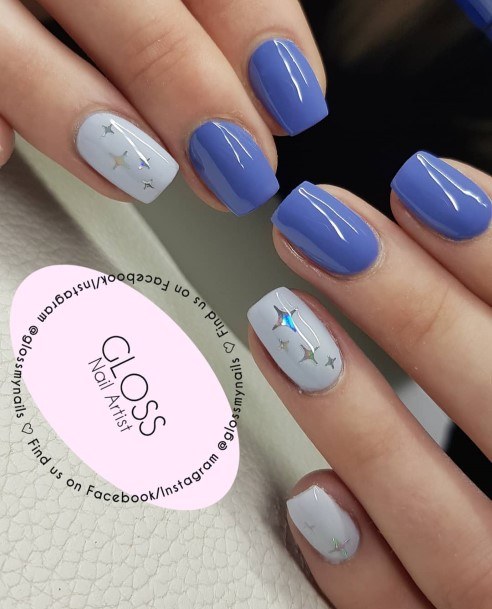 Amazing Pale Blue Nail Ideas For Women