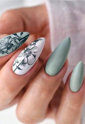 Amazing Pale Colored Almond Nails For Women