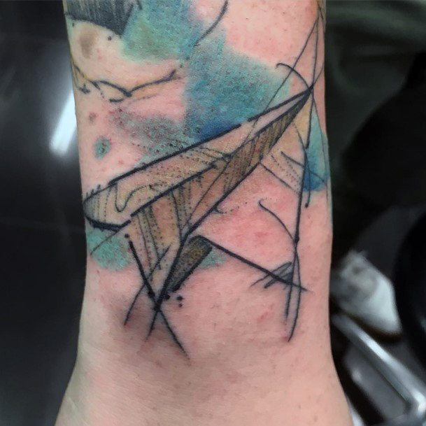 Amazing Paper Airplane Tattoo Ideas For Women