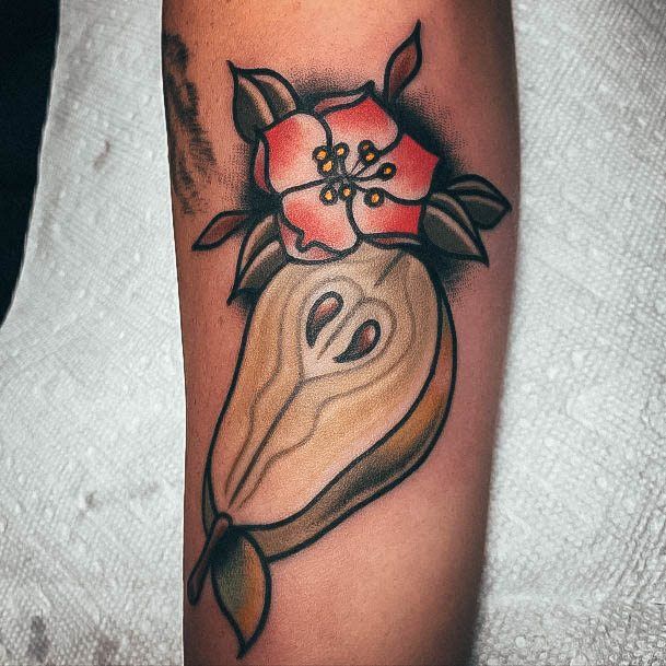 Amazing Pear Tattoo Ideas For Women