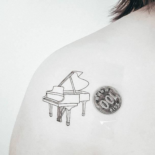 Amazing Piano Tattoo Ideas For Women