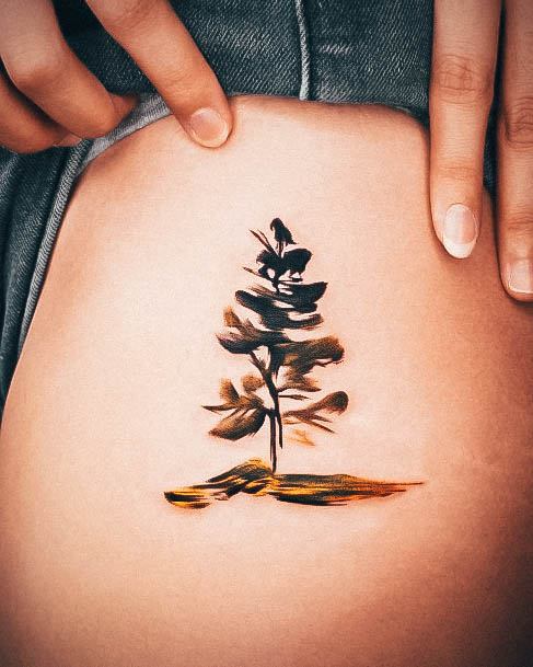 Amazing Pine Tree Tattoo Ideas For Women