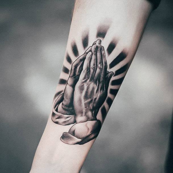 Amazing Praying Hands Tattoo Ideas For Women Forearm