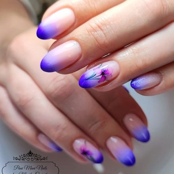 Amazing Purple Ombre Nail Ideas For Women