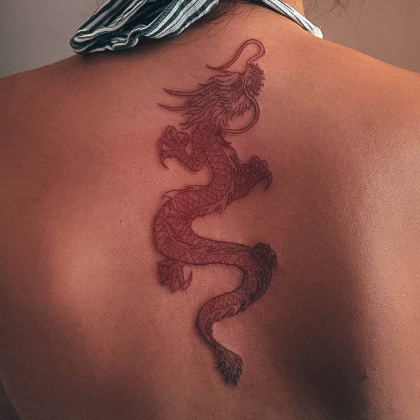 Amazing Red Dragon Tattoo Ideas For Women