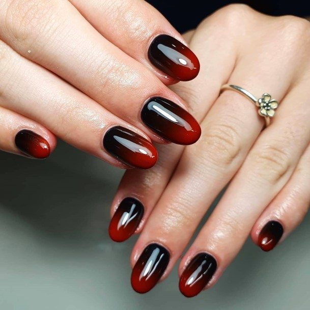 Amazing Red Ombre Nail Ideas For Women