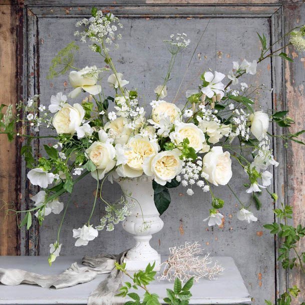 Amazing Roses White Wedding Flowers