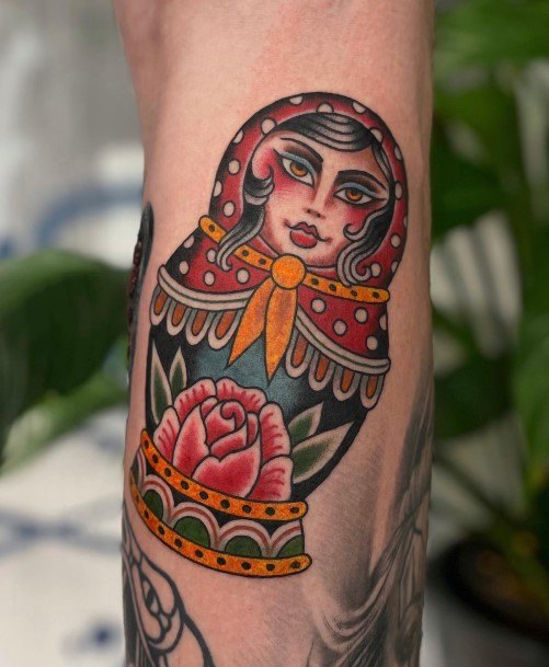 Amazing Russian Nesting Doll Matryoshka Tattoo Ideas For Women