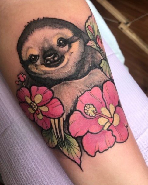 Amazing Sloth Tattoo Ideas For Women