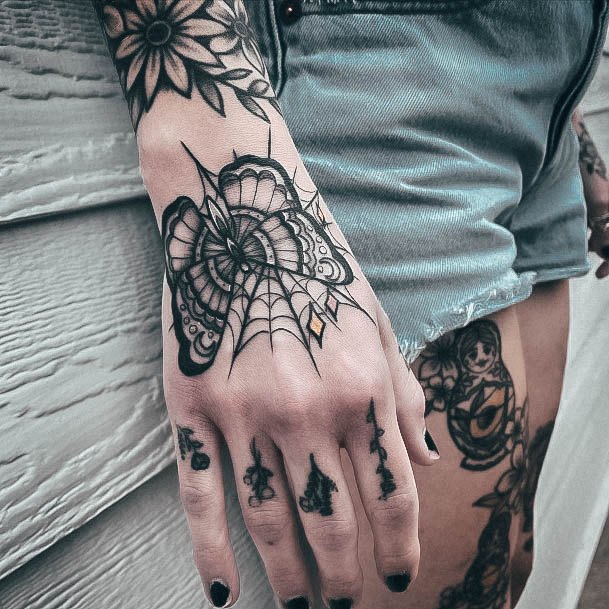 Top 100 Best Spider Web Tattoos For Women  Spun Silk Design Ideas
