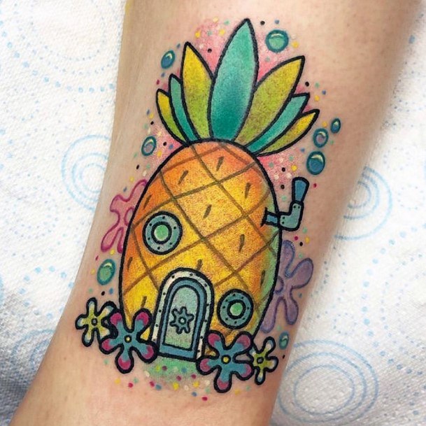 Amazing Spongebob Tattoo Ideas For Women