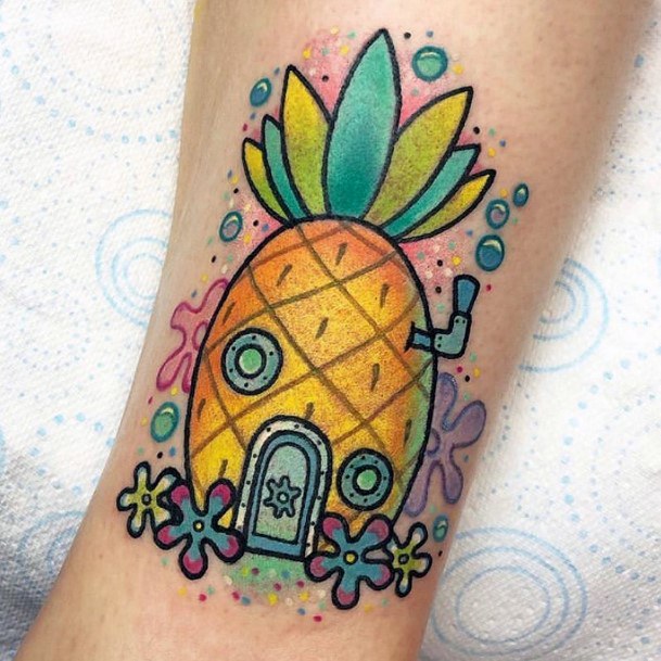 24 Incredible SpongeBob SquarePants Tattoos