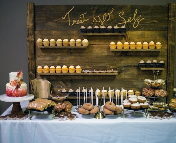 Amazing Tasty Desert Table Rustic Backdrop Wedding Ideas