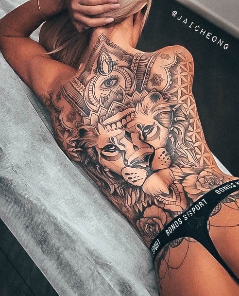 Amazing Tattoo Design Inspiration For Women Full Back