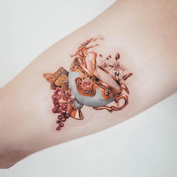 Amazing Tea Cup Tattoo Ideas For Women