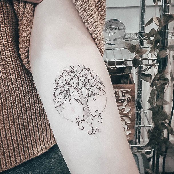 Amazing Tree Of Life Tattoo Ideas For Women Inner Forearm