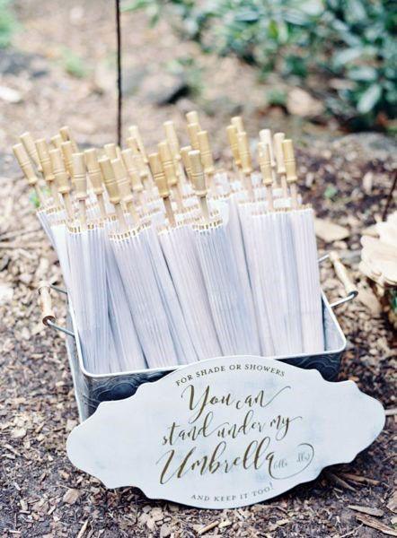 Amazing Umbrella Outdoor Wedding Guest Gift Ideas