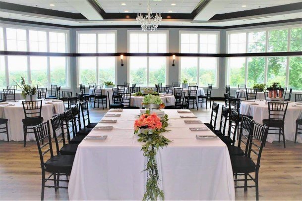 Amazing White Table Greenery Runner Pink Floral Centerpiece Wedding Reception Decoration Ideas