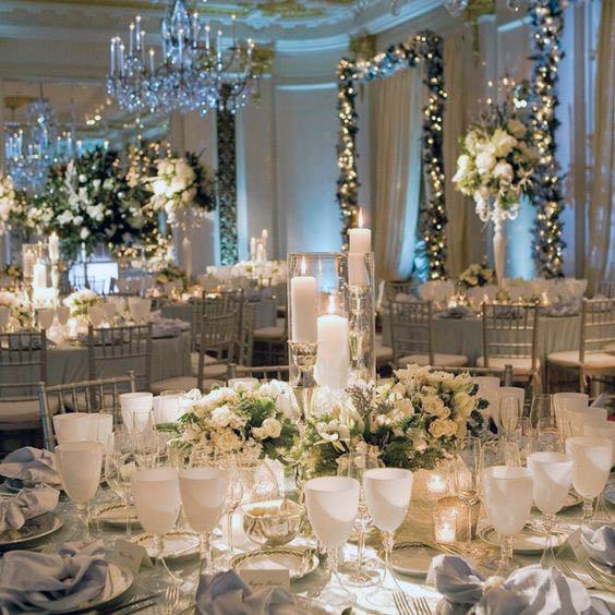 Amazing White Winter Wedding Flowers