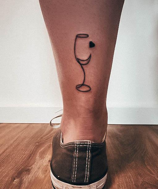 Amazing Wine Glass Tattoo Ideas For Women