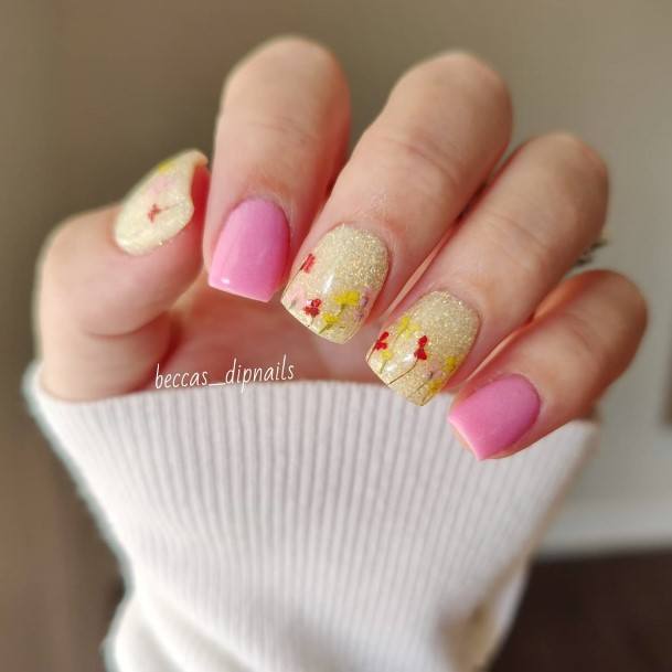 Amazing Yellow And Pink Nail Ideas For Women