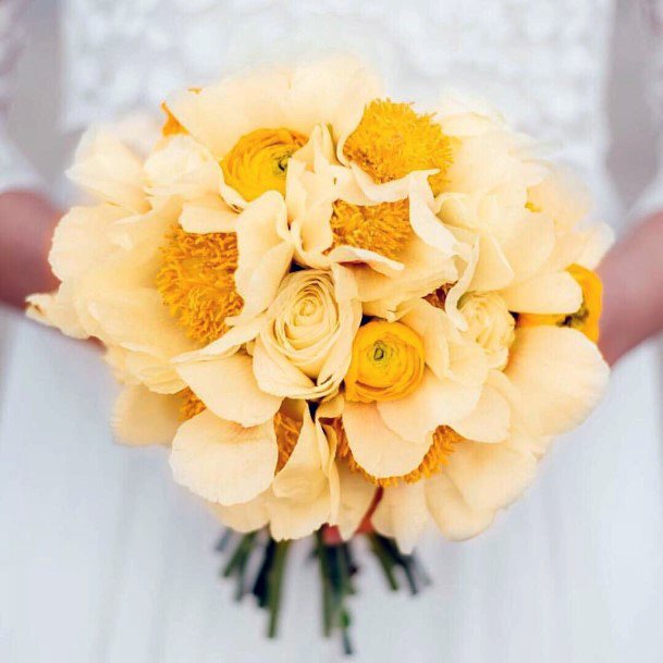 Amazing Yellow Wedding Flowers