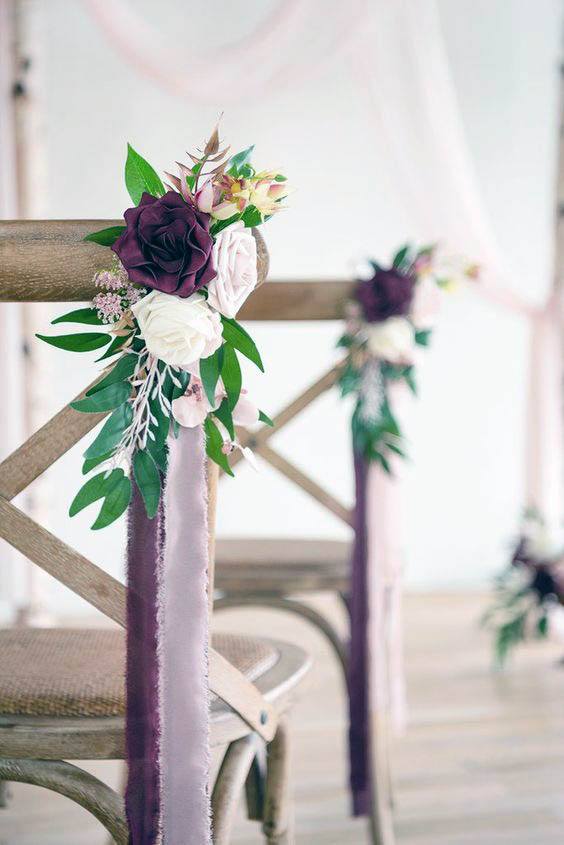 Amethyst And White September Wedding Flowers