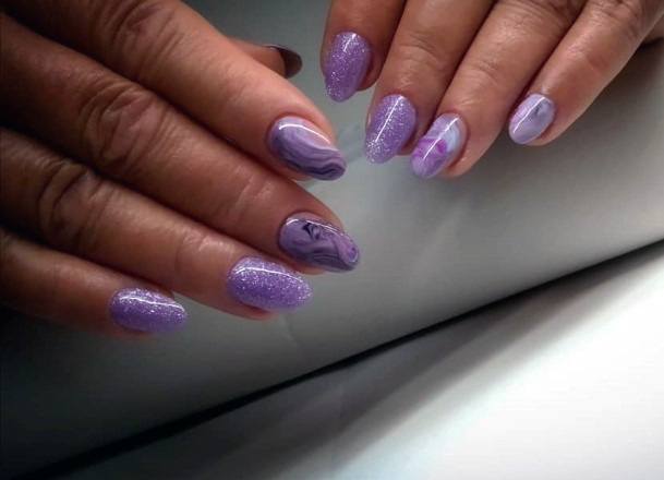 Amethyst Light Purple Nails