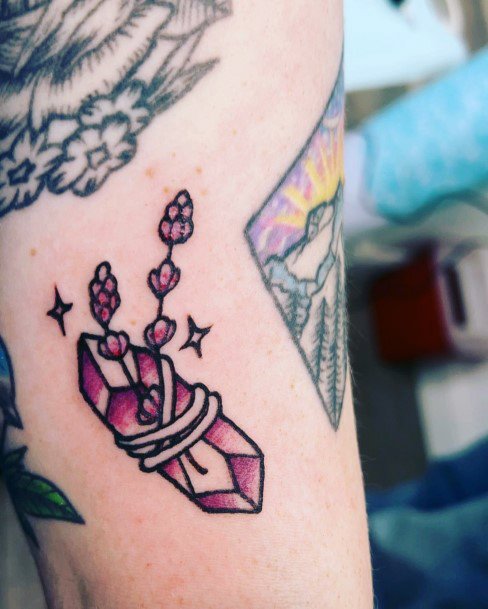 Amethyst Tattoos Feminine Ideas