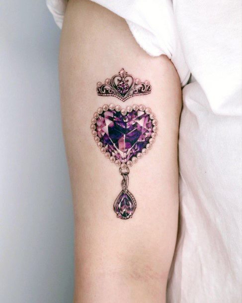 Amethyst Tattoos For Girls