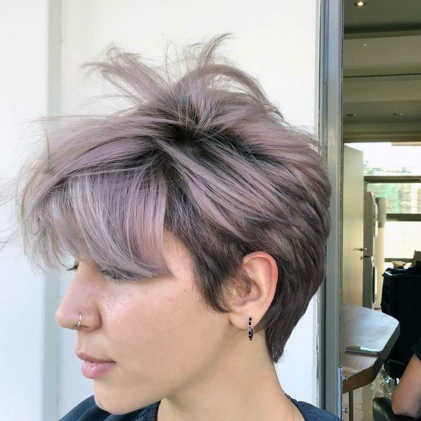 Amethyst Toned Crop Womens Current Hairstyles
