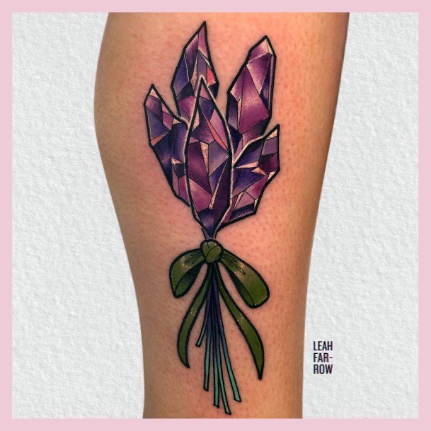 Amethyst Womens Tattoo Designs