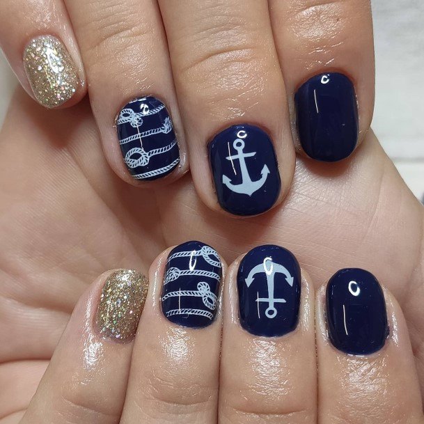 Anchor Girls Nail Ideas