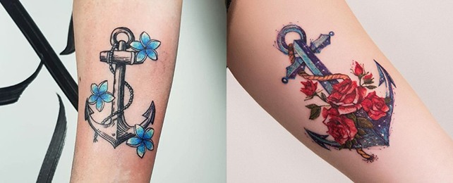 Top 80 Best Anchor Tattoo Designs For Women - Female Maritime Ideas