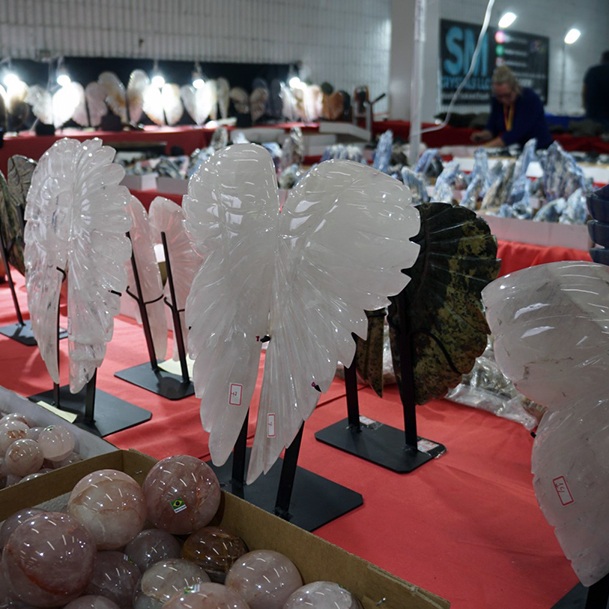 Angel Wings Carved Denver Gem And Mineral Show