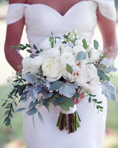 Angelic Wedding Bouquet Lush White Ideas For Bride