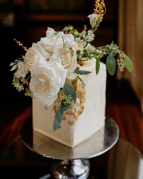 Angled Beautiful Wedding Cake