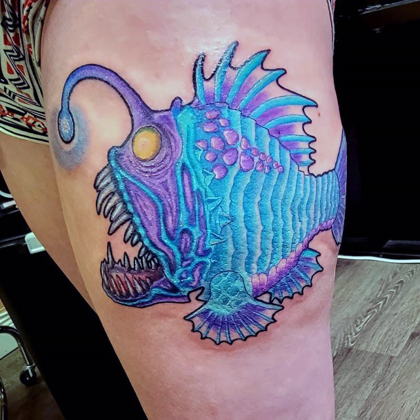 Anglerfish Female Tattoo Designs