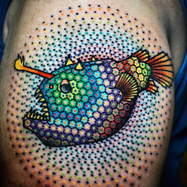 Anglerfish Tattoos For Girls