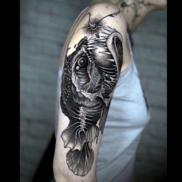 Anglerfish Womens Tattoo Ideas