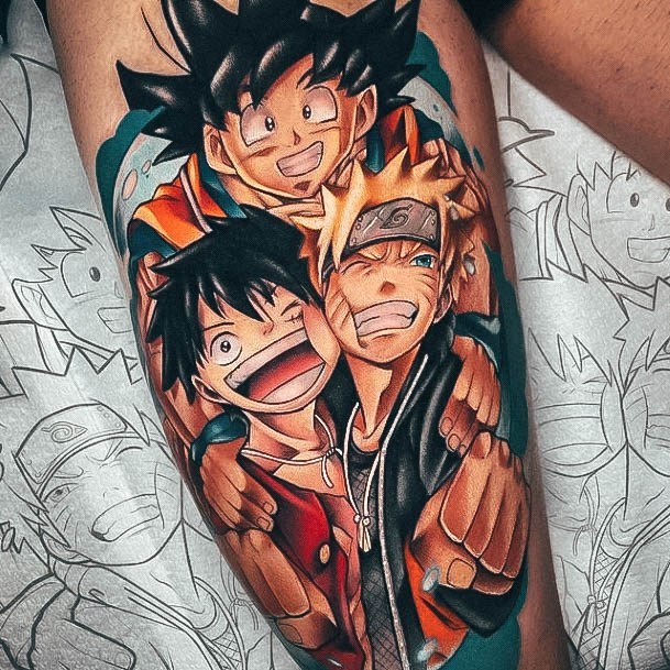 Anime Female Tattoo Designs