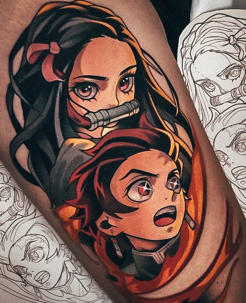 Anime Womens Tattoos Ideas