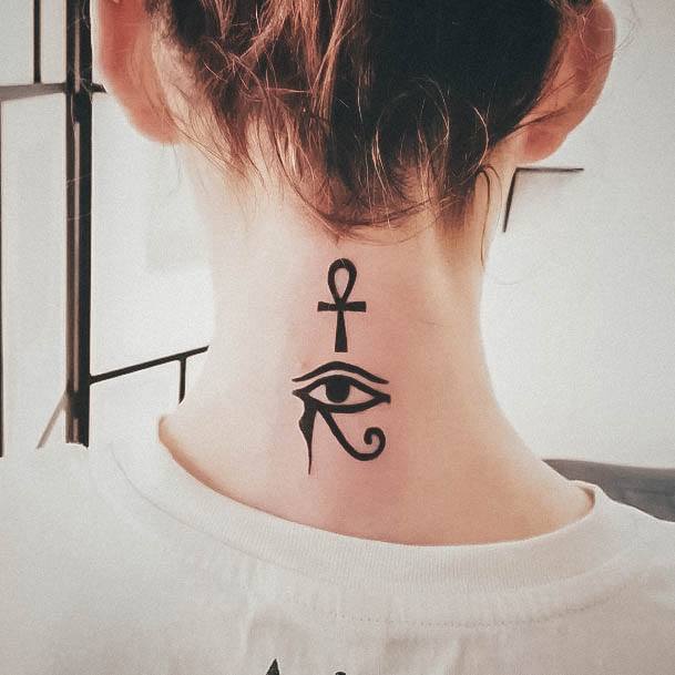 Ankh Tattoos For Girls