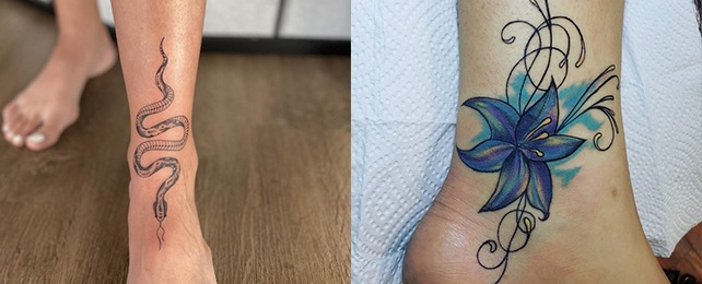 Top 120 Best Ankle Tattoo Designs For Women - Pretty Anklet Ideas
