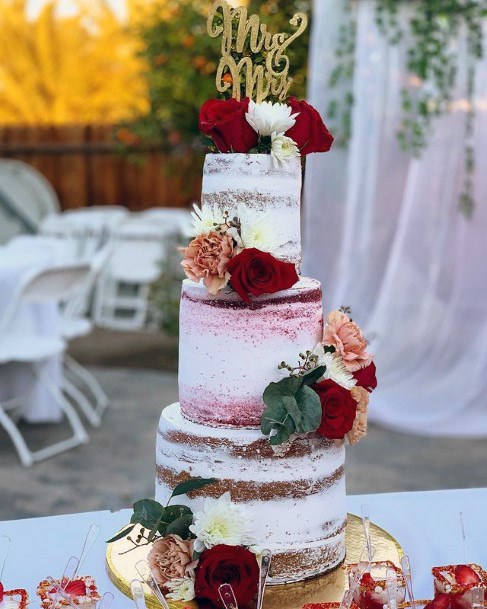 Appealing 3 Tiered Wedding Womens Cake